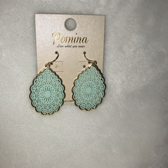 POMINA Mandala Tear Drop Hook Earrings - Picture 3 of 7